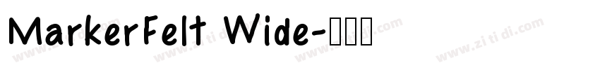 MarkerFelt Wide字体转换